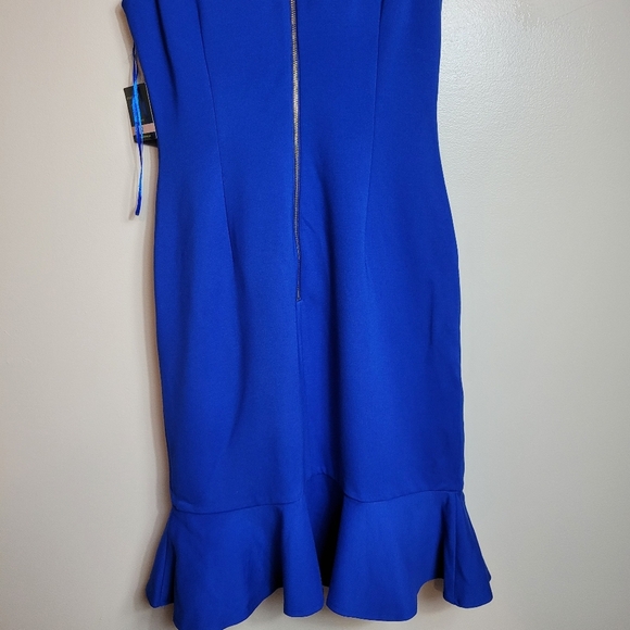 Taylor blue midi dress sleeveless size 2 - Picture 6 of 10